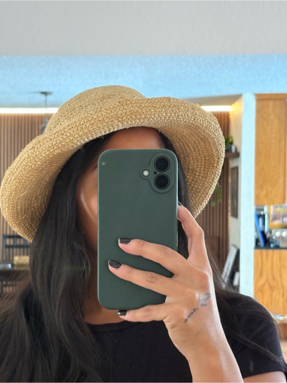 Woven Straw Sun Hat - Picture 4 of 4